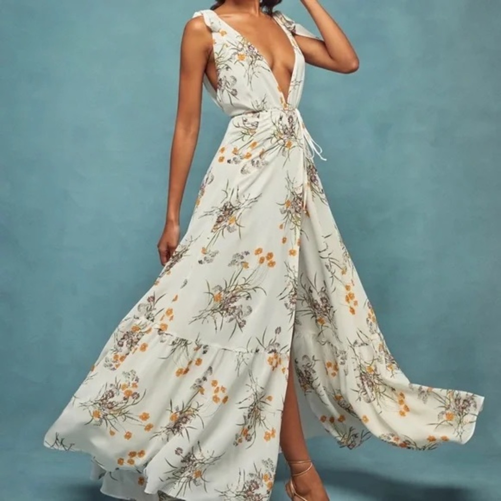 Reformation Chardonnay Maxi Dress, Size S